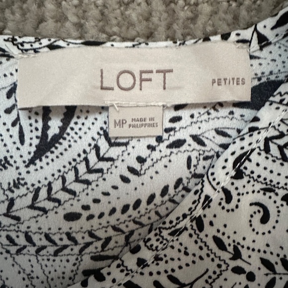 Ann Taylor LOFT paisley shift dress - women's medium petite - Picture 2 of 4